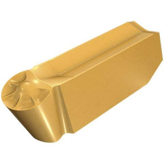 Iscar - 600300GIPY Grade IC320, 6mm Cutting Width Carbide Grooving Insert - Neutral, 3mm Corner Radius, TiCN Finish - Americas Industrial Supply