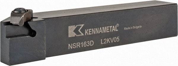 Kennametal - External Thread, Right Hand Cut, 25.4mm Shank Width x 25.4mm Shank Height Indexable Threading Toolholder - 152.4mm OAL, N.3R Insert Compatibility, NS Toolholder, Series Top Notch - Americas Industrial Supply