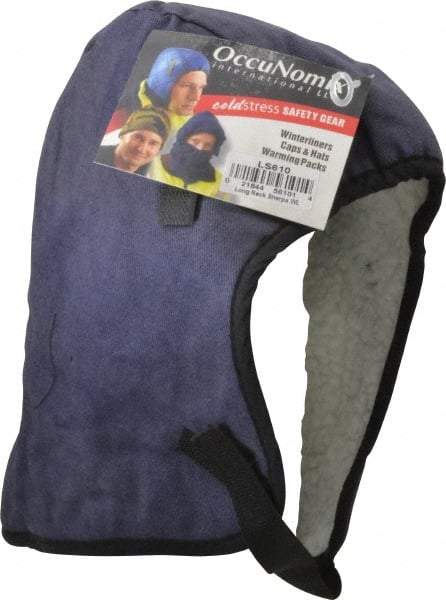 OccuNomix - Universal Size, Navy Blue, Underneath Hard Hat Winter Liner - Long Neck Length, 2 Layer - Americas Industrial Supply