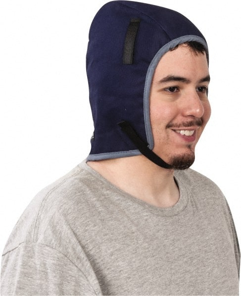 OccuNomix - Universal Size, Navy Blue, Underneath Hard Hat Winter Liner - Americas Industrial Supply