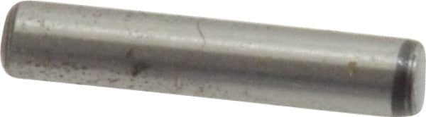 Value Collection - 3/32" Diam x 1/2" Pin Length Grade 8 Alloy Steel Standard Dowel Pin - C 50-58 Hardness, 1,800 Lb Breaking Strength, 1 Beveled & 1 Rounded End - Americas Industrial Supply