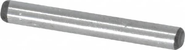 Value Collection - 3/32" Diam x 3/4" Pin Length Grade 8 Alloy Steel Standard Dowel Pin - C 50-58 Hardness, 1,800 Lb Breaking Strength, 1 Beveled & 1 Rounded End - Americas Industrial Supply