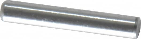 Value Collection - 1/8" Diam x 3/4" Pin Length Grade 8 Alloy Steel Standard Dowel Pin - C 50-58 Hardness, 3,200 Lb Breaking Strength, 1 Beveled & 1 Rounded End - Americas Industrial Supply