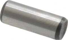 Value Collection - 3/16" Diam x 1/2" Pin Length Grade 8 Alloy Steel Standard Dowel Pin - C 50-58 Hardness, 7,200 Lb Breaking Strength, 1 Beveled & 1 Rounded End - Americas Industrial Supply