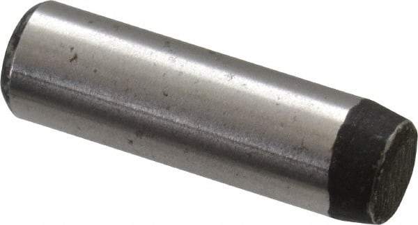 Value Collection - 3/16" Diam x 5/8" Pin Length Grade 8 Alloy Steel Standard Dowel Pin - C 50-58 Hardness, 7,200 Lb Breaking Strength, 1 Beveled & 1 Rounded End - Americas Industrial Supply