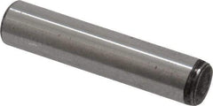 Value Collection - 3/16" Diam x 7/8" Pin Length Grade 8 Alloy Steel Standard Dowel Pin - C 50-58 Hardness, 7,200 Lb Breaking Strength, 1 Beveled & 1 Rounded End - Americas Industrial Supply