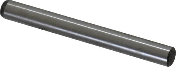 Value Collection - 3/16" Diam x 1-3/4" Pin Length Grade 8 Alloy Steel Standard Dowel Pin - C 50-58 Hardness, 7,200 Lb Breaking Strength, 1 Beveled & 1 Rounded End - Americas Industrial Supply