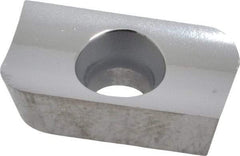 Kyocera - APET160431 Grade KW10 Carbide Milling Insert - Uncoated, 3/16" Thick, 3/8" Inscribed Circle, 1/8" Corner Radius - Americas Industrial Supply