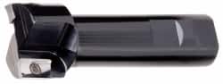 Kyocera - 1" Cut Diam, 0.64" Max Depth of Cut, 1" Shank Diam, 6.015" OAL, Indexable Square Shoulder End Mill - APET 1604 Inserts, Weldon Shank, 90° Lead Angle, Through Coolant - Americas Industrial Supply