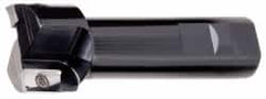 Kyocera - 1" Cut Diam, 0.64" Max Depth of Cut, 3/4" Shank Diam, 4-25/32" OAL, Indexable Square Shoulder End Mill - APET 1604 Inserts, Weldon Shank, 90° Lead Angle, Through Coolant - Americas Industrial Supply