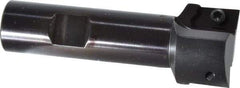 Kyocera - 1-1/4" Cut Diam, 0.64" Max Depth of Cut, 3/4" Shank Diam, 3-3/8" OAL, Indexable Square Shoulder End Mill - APET 1604 Inserts, Weldon Shank, 90° Lead Angle, Through Coolant - Americas Industrial Supply