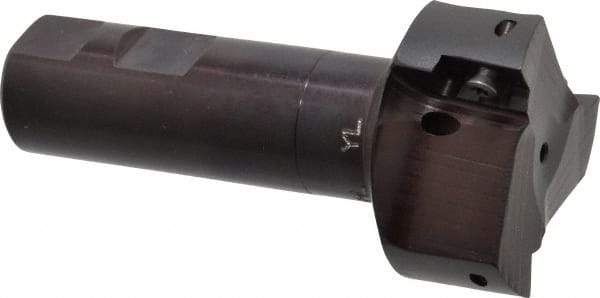 Kyocera - 2" Cut Diam, 0.64" Max Depth of Cut, 1" Shank Diam, 4-1/4" OAL, Indexable Square Shoulder End Mill - APET 1604 Inserts, Weldon Shank, 90° Lead Angle, Through Coolant - Americas Industrial Supply