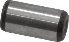 Value Collection - 1/4" Diam x 1/2" Pin Length Grade 8 Alloy Steel Standard Dowel Pin - C 50-58 Hardness, 12,800 Lb Breaking Strength, 1 Beveled & 1 Rounded End - Americas Industrial Supply