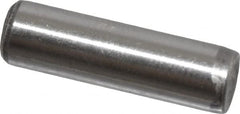 Value Collection - 1/4" Diam x 7/8" Pin Length Grade 8 Alloy Steel Standard Dowel Pin - C 50-58 Hardness, 12,800 Lb Breaking Strength, 1 Beveled & 1 Rounded End - Americas Industrial Supply