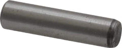 Value Collection - 1/4" Diam x 1" Pin Length Grade 8 Alloy Steel Standard Dowel Pin - C 50-58 Hardness, 12,800 Lb Breaking Strength, 1 Beveled & 1 Rounded End - Americas Industrial Supply