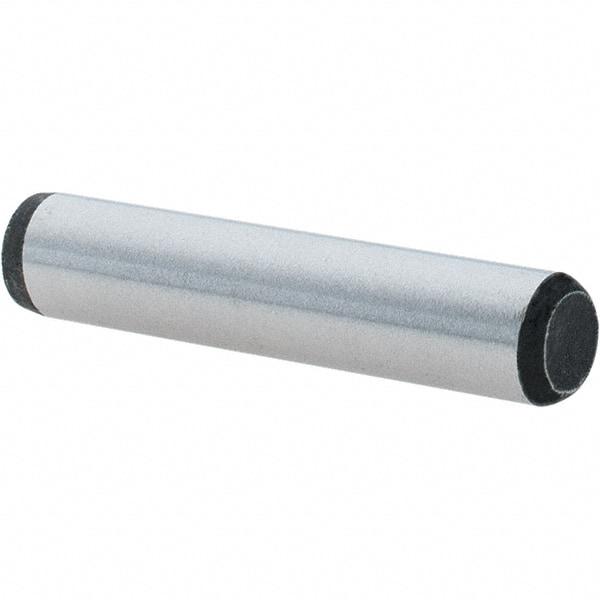 Value Collection - 1/4" Diam x 1-1/4" Pin Length Grade 8 Alloy Steel Standard Dowel Pin - C 50-58 Hardness, 12,800 Lb Breaking Strength, 1 Beveled & 1 Rounded End - Americas Industrial Supply