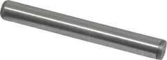 Value Collection - 1/4" Diam x 2" Pin Length Grade 8 Alloy Steel Standard Dowel Pin - C 50-58 Hardness, 12,800 Lb Breaking Strength, 1 Beveled & 1 Rounded End - Americas Industrial Supply