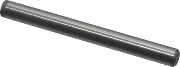 Value Collection - 1/4" Diam x 2-1/2" Pin Length Grade 8 Alloy Steel Standard Dowel Pin - C 50-58 Hardness, 12,800 Lb Breaking Strength, 1 Beveled & 1 Rounded End - Americas Industrial Supply