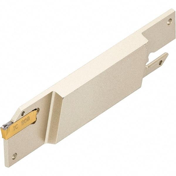 Iscar - 1.9 to 2.5mm Groove Width, Left Hand Cut, DGFH Indexable Grooving Blade - Multiple Insert Styles, Series Do-Grip - Americas Industrial Supply