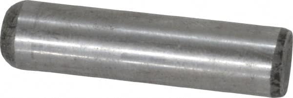 Value Collection - 5/16" Diam x 1-1/4" Pin Length Grade 8 Alloy Steel Standard Dowel Pin - C 50-58 Hardness, 20,000 Lb Breaking Strength, 1 Beveled & 1 Rounded End - Americas Industrial Supply