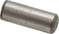 Value Collection - 3/8" Diam x 1" Pin Length Grade 8 Alloy Steel Standard Dowel Pin - C 50-58 Hardness, 28,700 Lb Breaking Strength, 1 Beveled & 1 Rounded End - Americas Industrial Supply