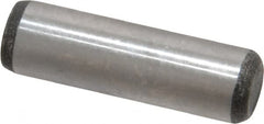 Value Collection - 3/8" Diam x 1-1/4" Pin Length Grade 8 Alloy Steel Standard Dowel Pin - C 50-58 Hardness, 28,700 Lb Breaking Strength, 1 Beveled & 1 Rounded End - Americas Industrial Supply