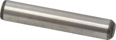 Value Collection - 3/8" Diam x 2" Pin Length Grade 8 Alloy Steel Standard Dowel Pin - C 50-58 Hardness, 28,700 Lb Breaking Strength, 1 Beveled & 1 Rounded End - Americas Industrial Supply