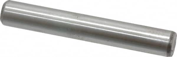 Value Collection - 3/8" Diam x 2-1/2" Pin Length Grade 8 Alloy Steel Standard Dowel Pin - C 50-58 Hardness, 28,700 Lb Breaking Strength, 1 Beveled & 1 Rounded End - Americas Industrial Supply