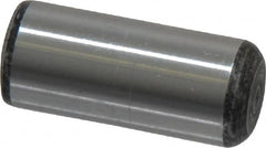 Value Collection - 7/16" Diam x 1" Pin Length Grade 8 Alloy Steel Standard Dowel Pin - C 50-58 Hardness, 39,100 Lb Breaking Strength, 1 Beveled & 1 Rounded End - Americas Industrial Supply