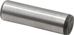 Value Collection - 7/16" Diam x 1-1/2" Pin Length Grade 8 Alloy Steel Standard Dowel Pin - C 50-58 Hardness, 39,100 Lb Breaking Strength, 1 Beveled & 1 Rounded End - Americas Industrial Supply