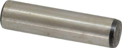 Value Collection - 7/16" Diam x 1-3/4" Pin Length Grade 8 Alloy Steel Standard Dowel Pin - C 50-58 Hardness, 39,100 Lb Breaking Strength, 1 Beveled & 1 Rounded End - Americas Industrial Supply
