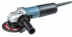 Makita - 4-1/2" Wheel Diam, 2,800 to 10,500 RPM, Corded Angle & Disc Grinder - 5/8-11 Spindle, 120 Volts, 12 Amps - Americas Industrial Supply