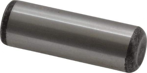 Value Collection - 1/2" Diam x 1-1/2" Pin Length Grade 8 Alloy Steel Standard Dowel Pin - C 50-58 Hardness, 51,000 Lb Breaking Strength, 1 Beveled & 1 Rounded End - Americas Industrial Supply