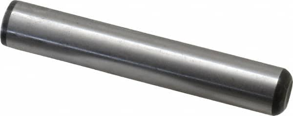 Value Collection - 1/2" Diam x 3" Pin Length Grade 8 Alloy Steel Standard Dowel Pin - C 50-58 Hardness, 51,000 Lb Breaking Strength, 1 Beveled & 1 Rounded End - Americas Industrial Supply