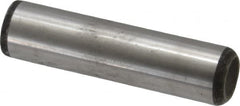 Value Collection - 5/8" Diam x 2-1/2" Pin Length Grade 8 Alloy Steel Standard Dowel Pin - C 50-58 Hardness, 79,800 Lb Breaking Strength, 1 Beveled & 1 Rounded End - Americas Industrial Supply