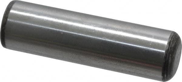 Value Collection - 7/8" Diam x 3" Pin Length Grade 8 Alloy Steel Standard Dowel Pin - C 50-58 Hardness, 156,000 Lb Breaking Strength, 1 Beveled & 1 Rounded End - Americas Industrial Supply