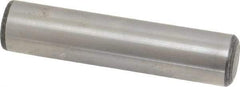 Value Collection - 1" Diam x 4-1/2" Pin Length Grade 8 Alloy Steel Standard Dowel Pin - C 50-58 Hardness, 204,000 Lb Breaking Strength, 1 Beveled & 1 Rounded End - Americas Industrial Supply