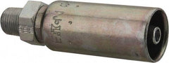 Eaton - 1/8-27 NPT Straight Hydraulic Hose Fitting - 1/4" Hose Diam - Americas Industrial Supply