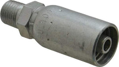 Eaton - 1/4-18 NPT Straight Hydraulic Hose Fitting - 3/8" Hose Diam - Americas Industrial Supply