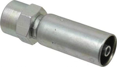 Eaton - 1/4-18 Thread Straight Hydraulic Hose Fitting - 1/4" Hose Diam - Americas Industrial Supply