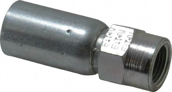 Eaton - 3/8-18 Thread Straight Hydraulic Hose Fitting - 3/8" Hose Diam - Americas Industrial Supply