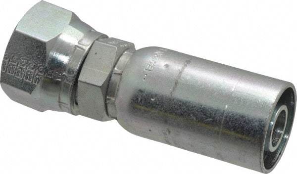 Eaton - 1-1/16-12 SAE Straight Hydraulic Hose Fitting - 5/8" Hose Diam - Americas Industrial Supply