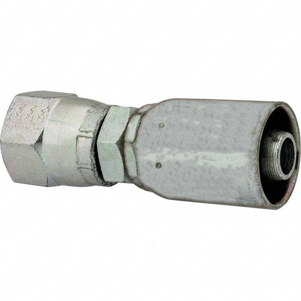 Eaton - 9/16-18 SAE Straight Hydraulic Hose Fitting - 3/8" Hose Diam - Americas Industrial Supply