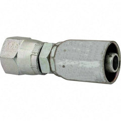 Eaton - 9/16-18 SAE Straight Hydraulic Hose Fitting - 3/8" Hose Diam - Americas Industrial Supply