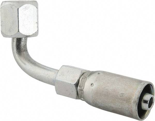 Eaton - 7/16-20 SAE Hydraulic Hose Elbow - 1/4" Hose Diam - Americas Industrial Supply