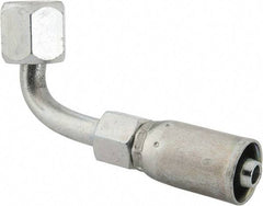 Eaton - 7/16-20 SAE Hydraulic Hose Elbow - 1/4" Hose Diam - Americas Industrial Supply