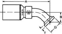 Eaton - Hydraulic Hose Elbow - 1 1/4" Hose Diam - Americas Industrial Supply