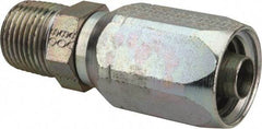 Eaton - 1/2-14 Thread Straight Hydraulic Hose Fitting - 1/2" Hose Diam - Americas Industrial Supply