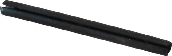 Made in USA - 1/16" Diam x 3/4" Long Slotted Spring Pin - Grade 1070-1090 Alloy Steel, Black Oxide Finish - Americas Industrial Supply