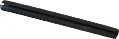 Made in USA - 1/16" Diam x 3/4" Long Slotted Spring Pin - Grade 1070-1090 Alloy Steel, Black Oxide Finish - Americas Industrial Supply